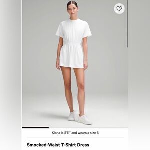 Lululemon Smocked Waist T-Shirt Dress